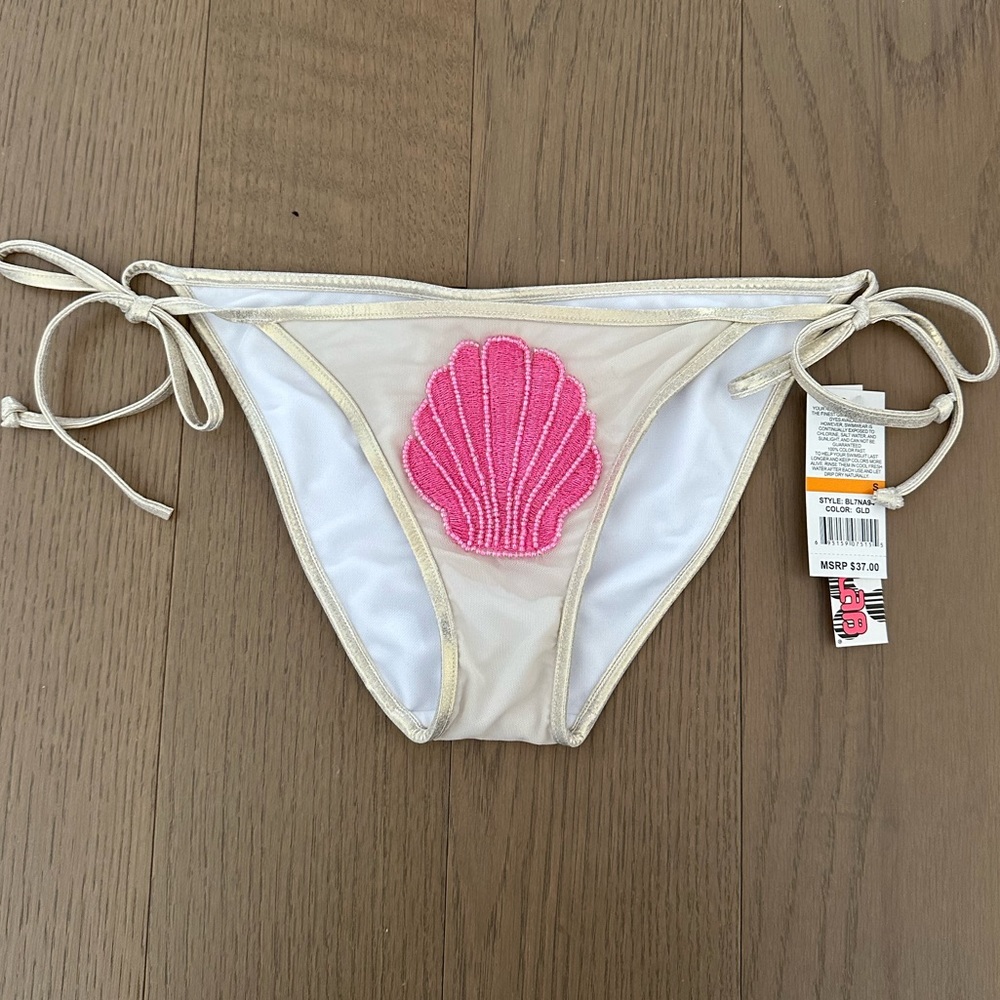 NWT- Seashell Bikini Bottom- The Bikini Lab